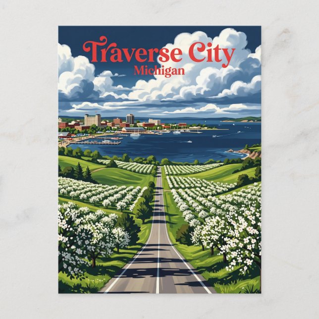 Traverse City USA Vykort (Framsida)
