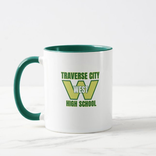 Traverse City Väster High School Coffee Mugg (Vänster)