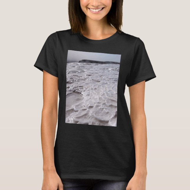 Travertine at Pamukale Close Photogratograf T Shirt (Framsida)