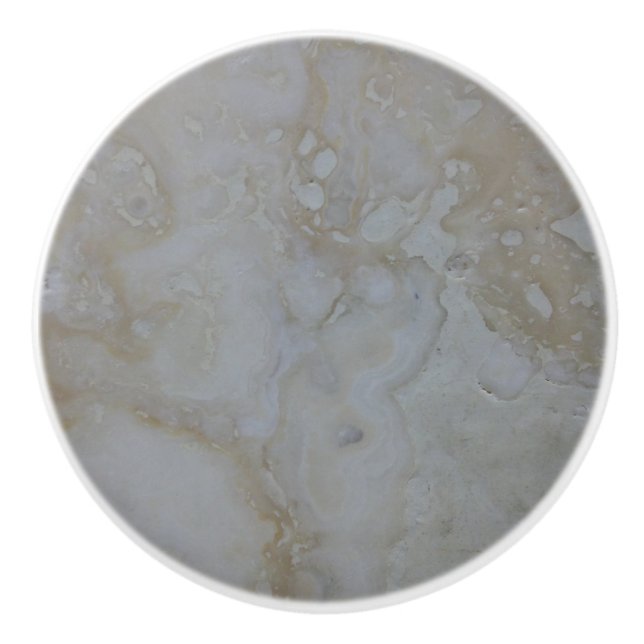 Travertine Ceramic Knob Knopp (Framsidan)