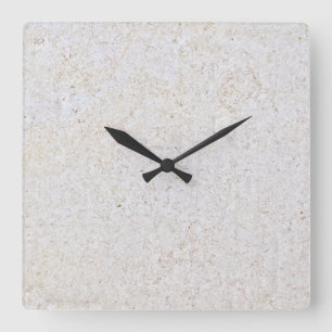 Travertine Stone Mönster Acrylic Wall Wall Clock Fyrkantig Klocka