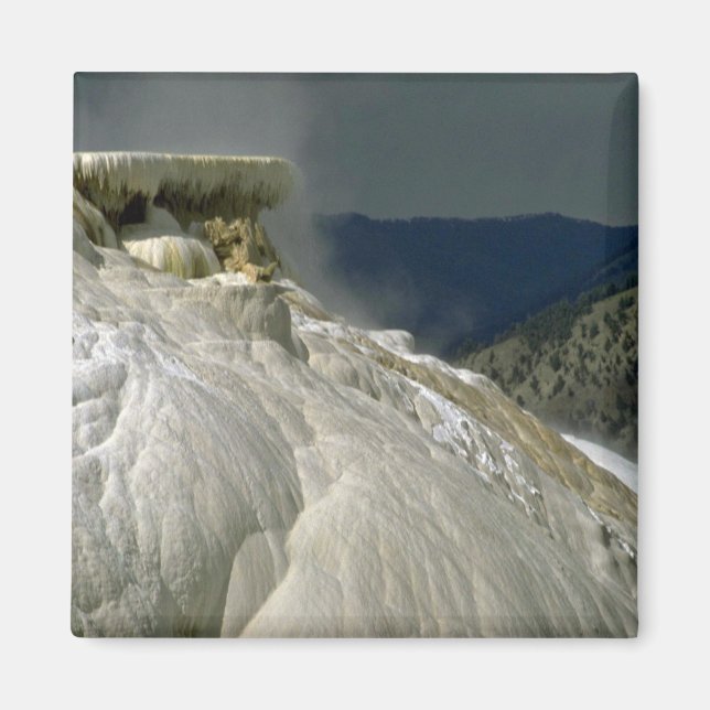 Travertine Terraces, Yellowstone National Park, Ca Magnet (Framsidan)
