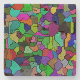 Travertine Underlägg blockplattan för fastsatt gla