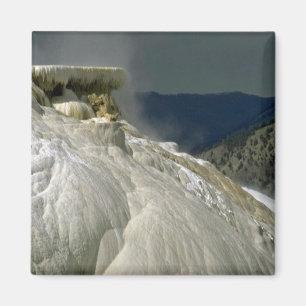 Travertineterrasser, Yellowstone nationalpark, Ca Magnet