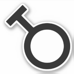 Travesti könssymbol klistermärken