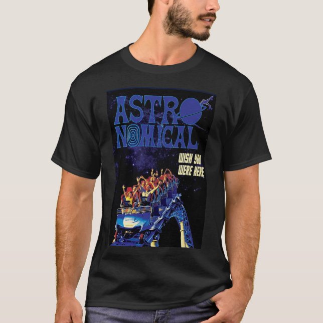 Travis Astroworld Poster Poster  T Shirt (Framsida)