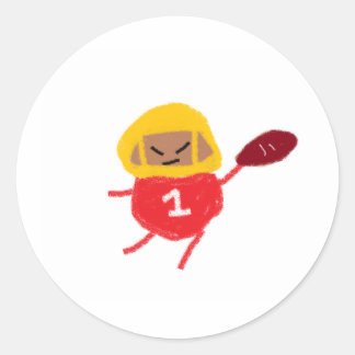 Travis Kale Spudball Runt Klistermärke