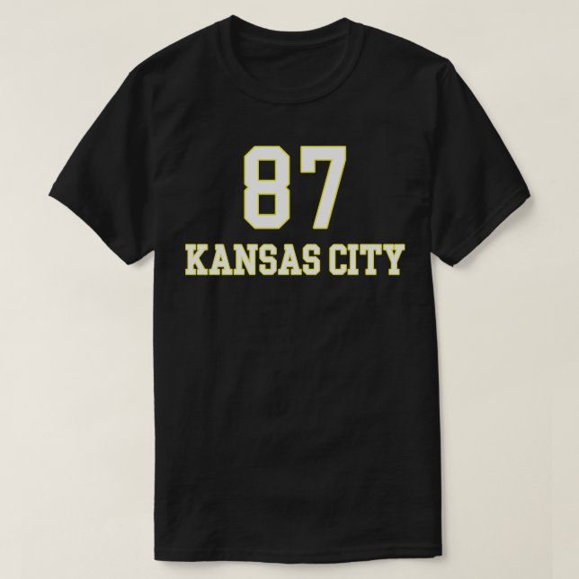 Travis Kelce Jersey 1 T Shirt (Design framsida)