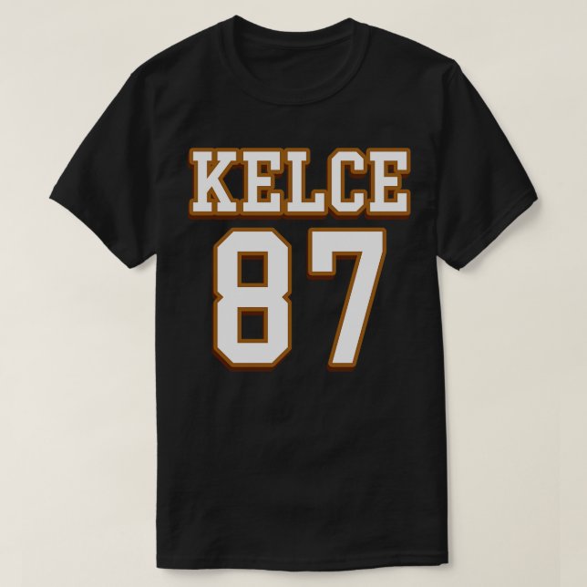 Travis Kelce Jersey T Shirt (Design framsida)