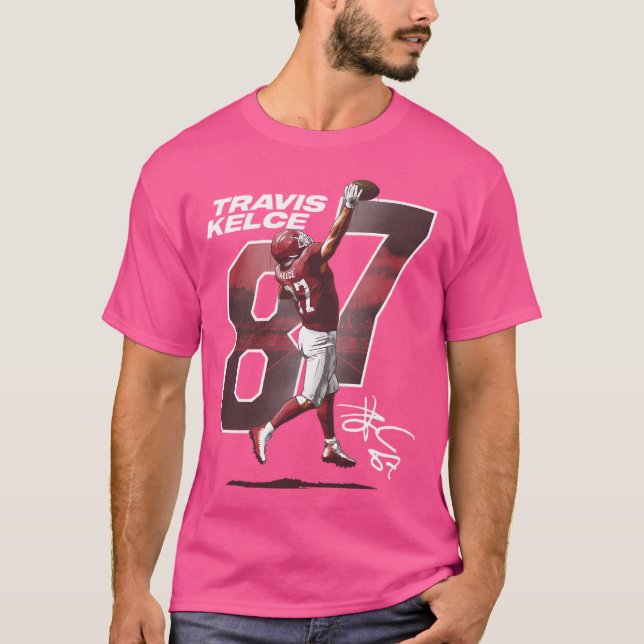 Travis Kelce One-Handed Catch T Shirt (Framsida)