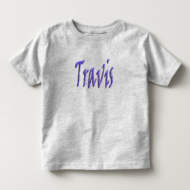 Travis, Namn, Logo, T Shirt (Framsida)