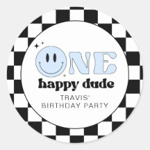 TRAVIS One Lycklig, Grabben Smile Ansikte Birthday