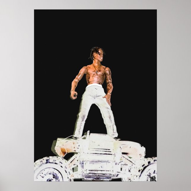 Travis Scott Rodeo A3 size extended Album inverted Poster (Framsidan)