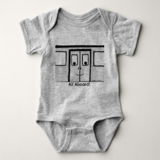 "Travis the Train Door" Baby Body T Shirt