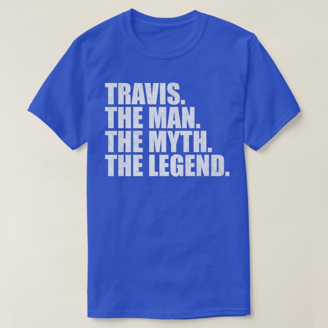 TravisTravis Namn Travis med namn T Shirt (Design framsida)