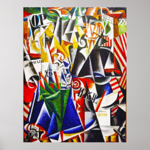 Travler, av Lyubov Popova Poster