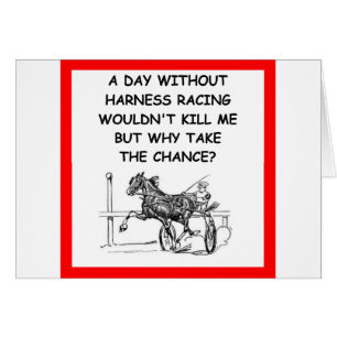 travsport hälsningskort