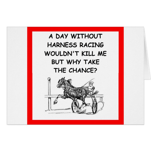 travsport hälsningskort (Framsidan Horizontal)