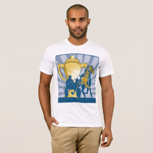 Travsport Trophy Sulky och Häst T Shirt