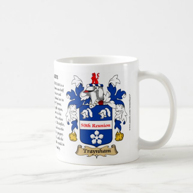 Traynham 50th mötevapensköld kaffemugg (Höger)