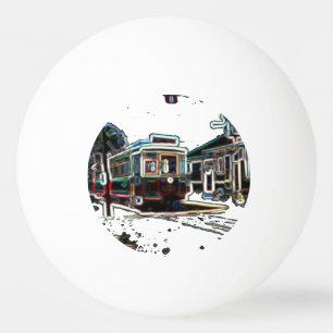 TRC Neon streetcar i stn Ping Pong Boll