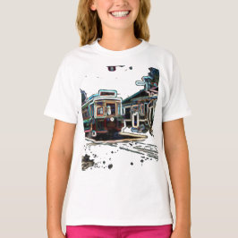 TRC Neon streetcar vid stn Kids Basic T-Shirt