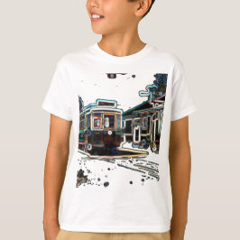 TRC Neon streetcar vid stn Kids Basic T-Shirt