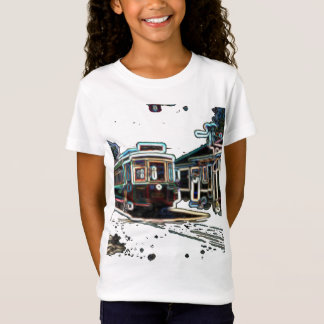 TRC Neon streetcar vid stn Kids Bra Jersey T-Shirt