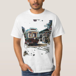 TRC Neon streetcar vid stn Manar Value T-Shirt