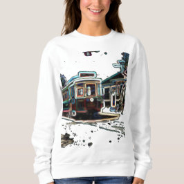 TRC Neon streetcar Women's Basic Sweatshirt T Shirt