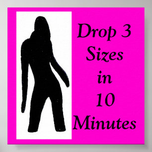 tre2 dam logotyp, släpp 3 Sizesin10 minuter Poster