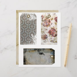 Tre 6 x 10-tums Märkre för leverans av skräppost J