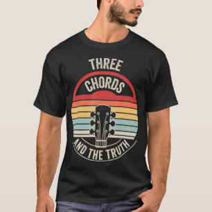 Tre Ackord Och Sanning Gitarrmusik T Shirt