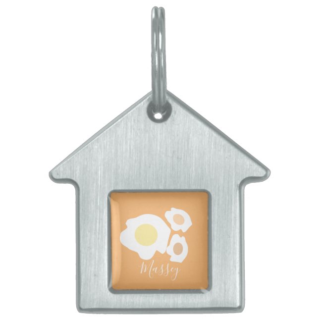 Tre ägg Mönster Namn ID-bricka Husdjur (Framsidan)