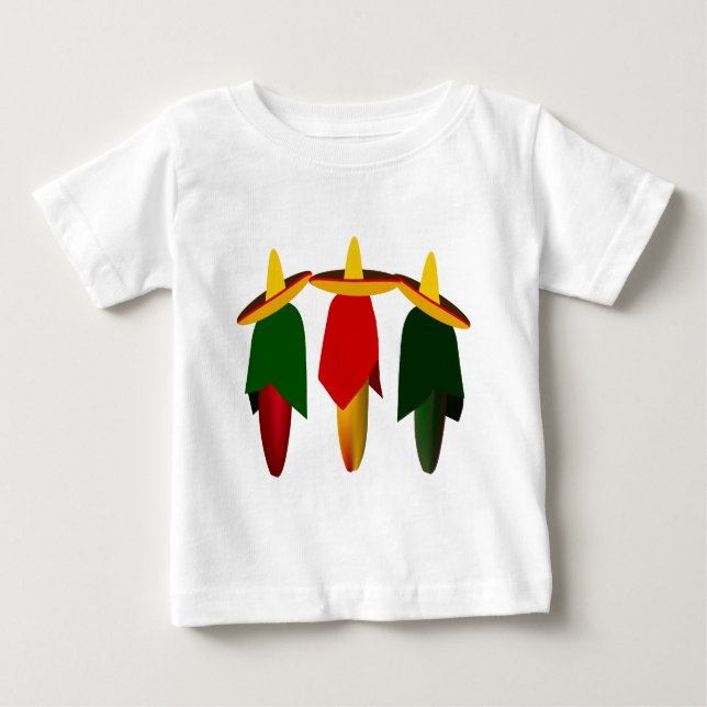 Tre amigo Hett Peppers Infant T-shirt (Framsida)