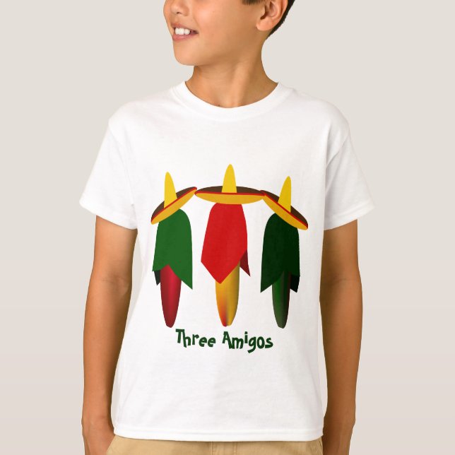 Tre Amigo Hett Peppers Kids T-shirt (Framsida)