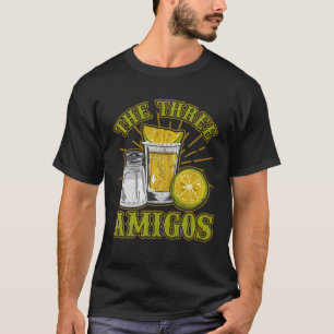 Tre Amigos Funny Cocktail Bartending Alcohol Pun T Shirt