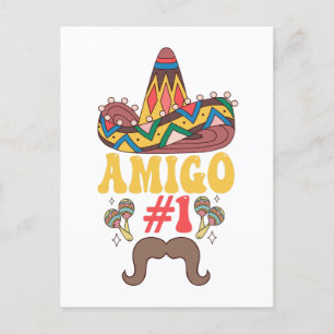 Tre Amigos Mexican Funny Matching Cinco De Mayo Vykort