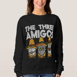 Tre Amigos Mexikanska Gnomes Cute Cinco De Mayo Fi T Shirt