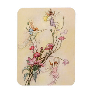 “Tre andar glada till vansinne” av Warwick Goble Magnet