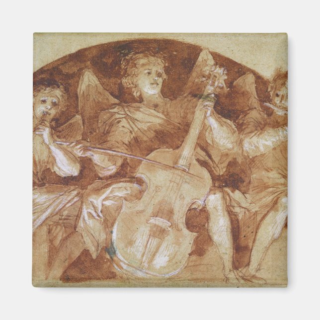 Tre Angel Musician Magnet (Framsidan)