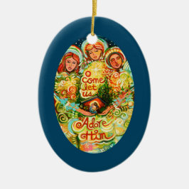 Tre Änglar, Adore Hendom Julprydnadsföremål Julgransprydnad Keramik