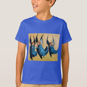 TRE ÄNGLAR I BLÅ T SHIRT