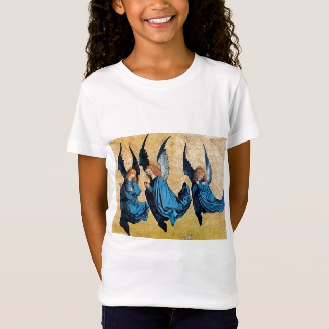 TRE ÄNGLAR I BLÅ TEE SHIRT (Framsida)