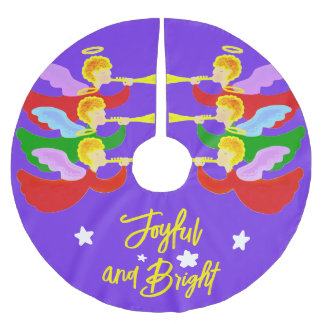 Tre Änglar Julgransmatta Borstad Polyester