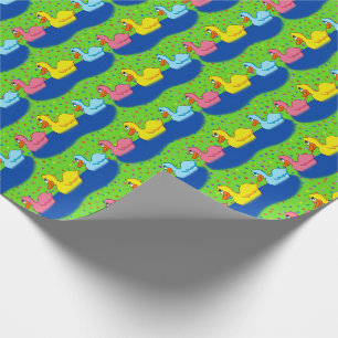 Tre Ankor-omslagning Papper Presentpapper
