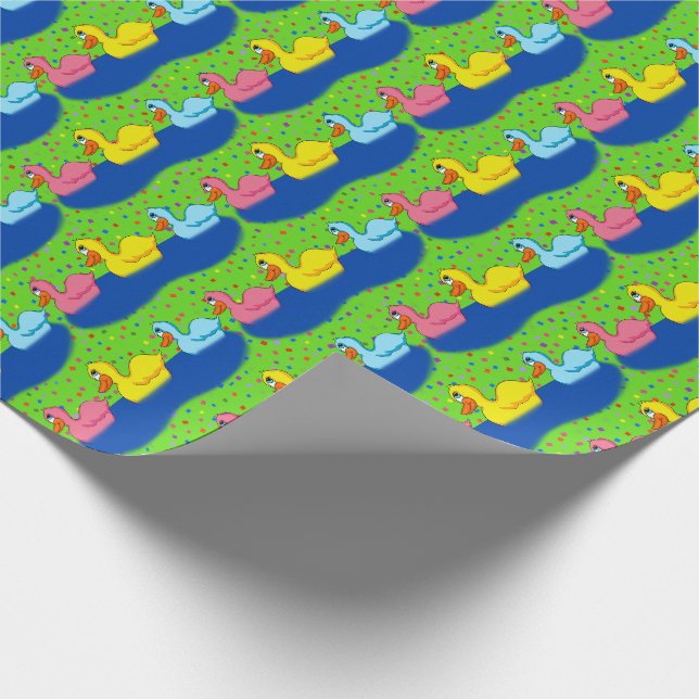 Tre Ankor-omslagning Papper Presentpapper (Hörn)