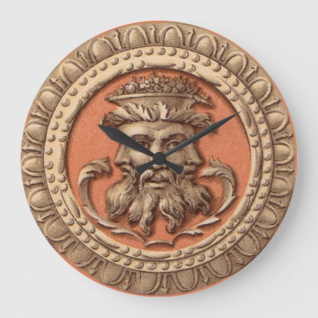 tre ansikte stor klocka (Framsida)