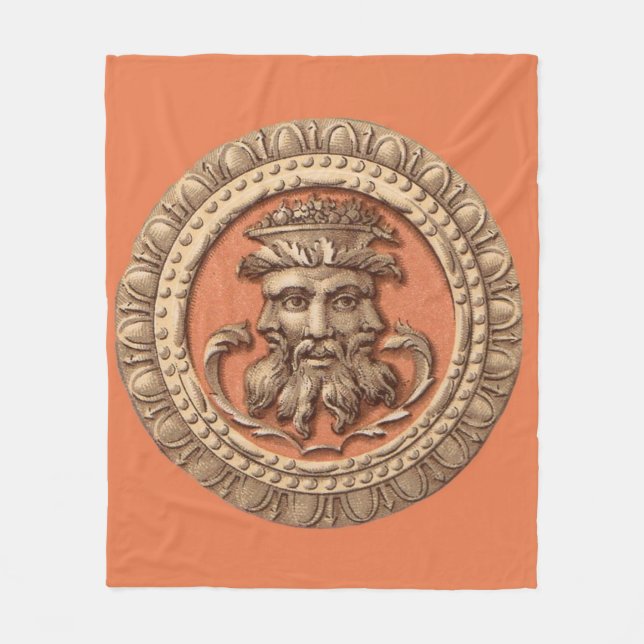 tre ansikten fleecefilt (Framsidan)