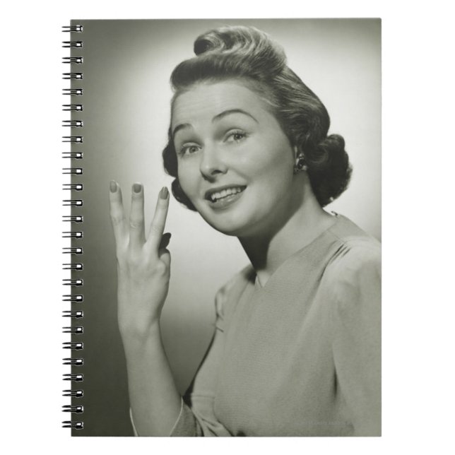 Tre Anteckningsbok Med Spiral (Framsidan)